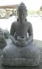  Product image 2 of the product “Seated Buddha in Thai style made of Riverstone, Holds a vessel in his hands, H. 154cm. ”
